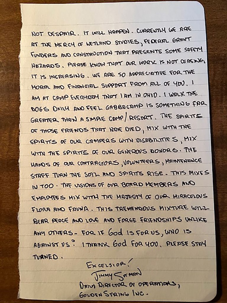 Jimmy Sutman GabbaCamp Update Page 2